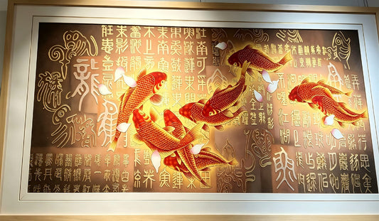 Nine Koi Fish - main