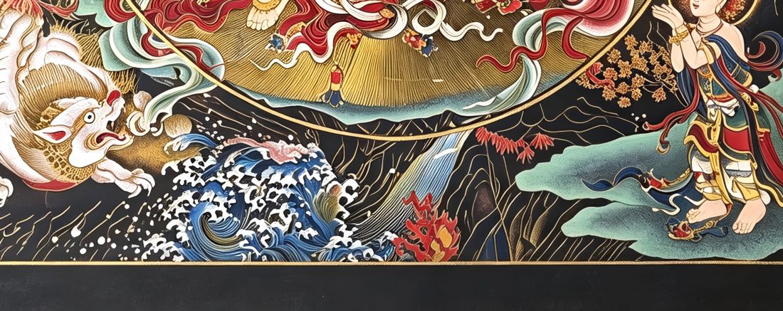 Water Moon Guanyin - detail 4