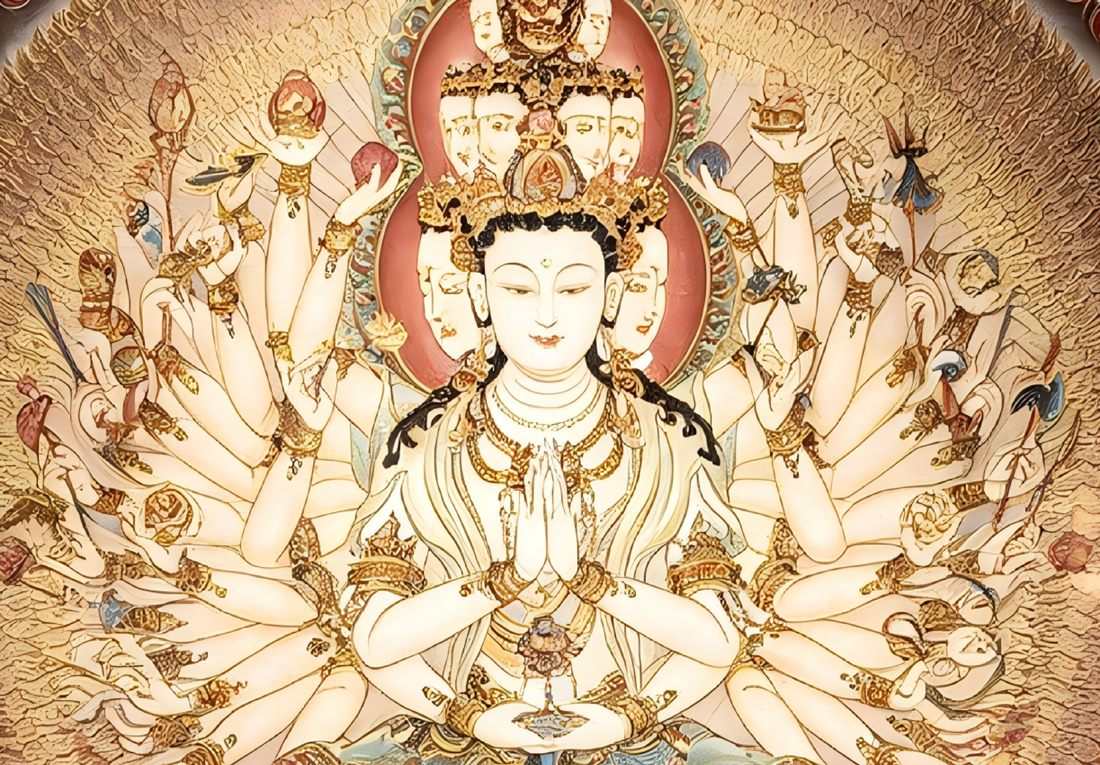 Thousand-Hand Avalokiteshvara - detail 2