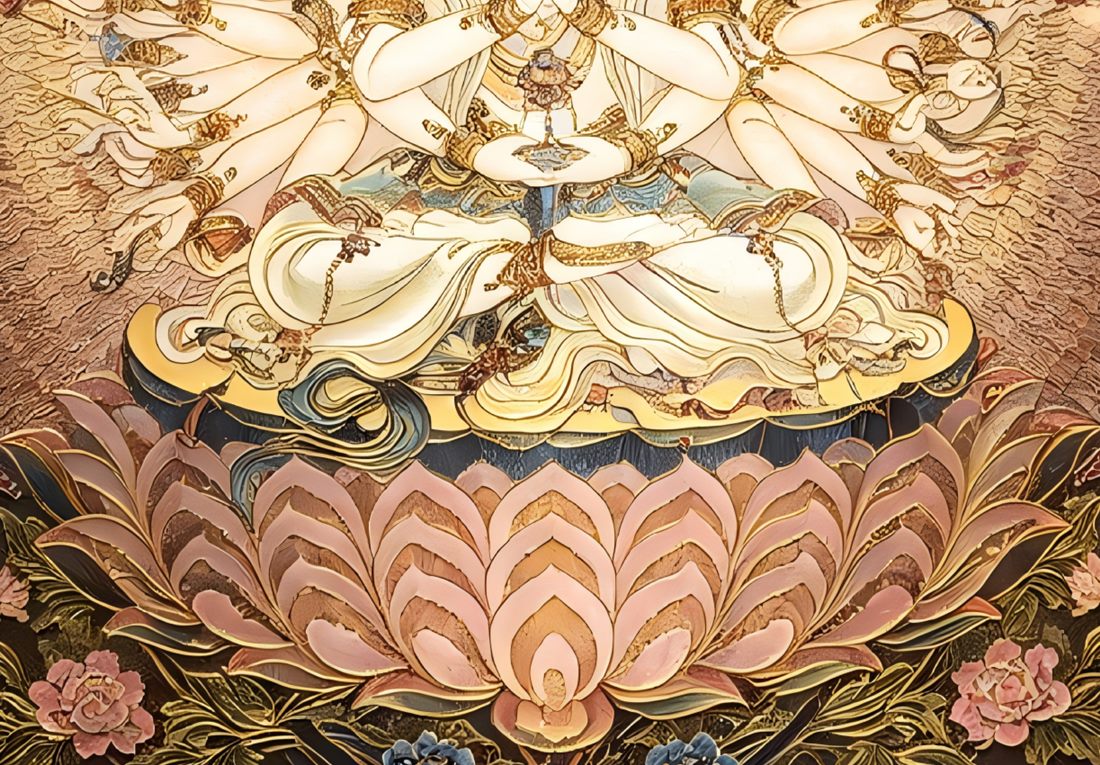 Thousand-Hand Avalokiteshvara - detail 3