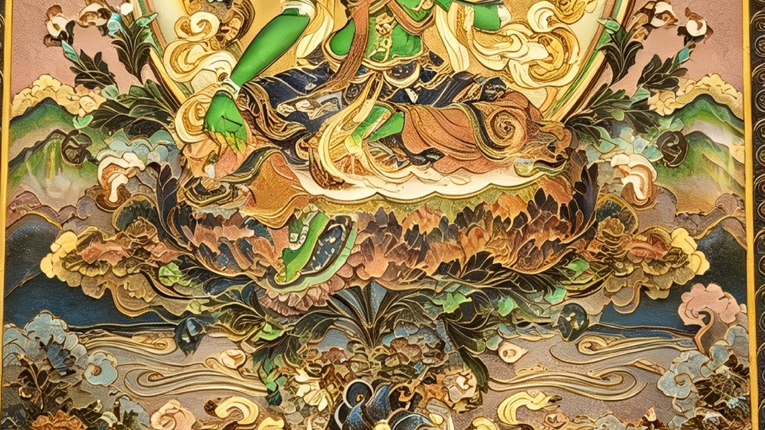 Green Tara - detail 3