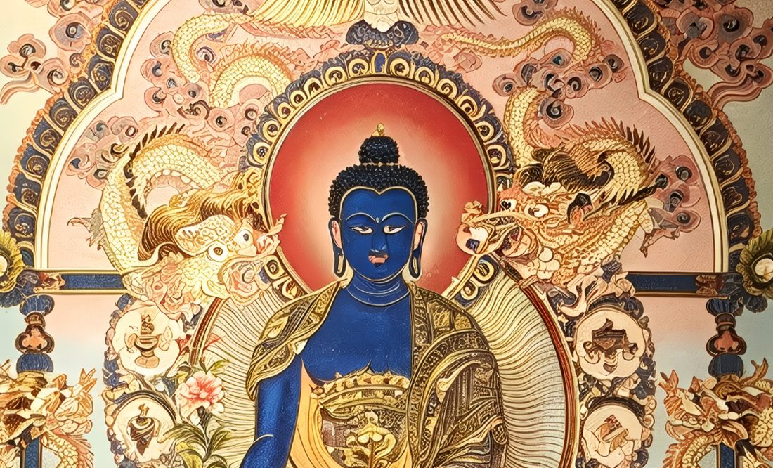Medicine Buddha - detail 2