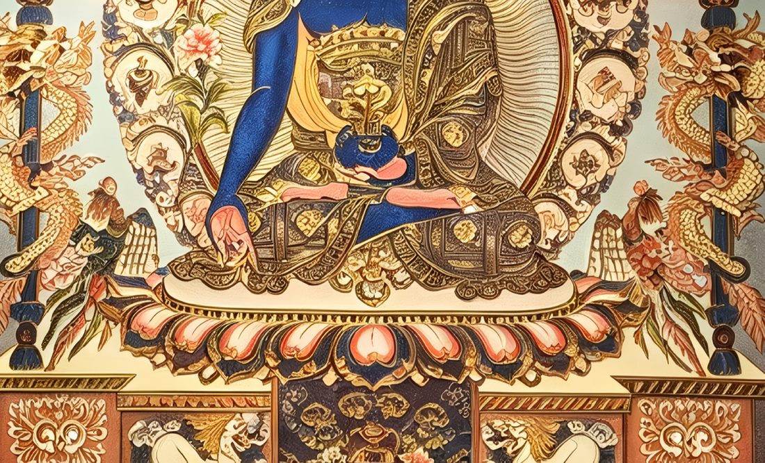 Medicine Buddha - detail 3