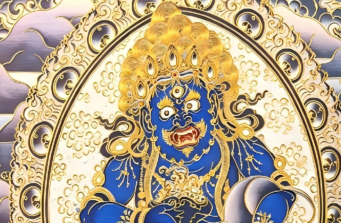 Blue Jambhala - detail 2