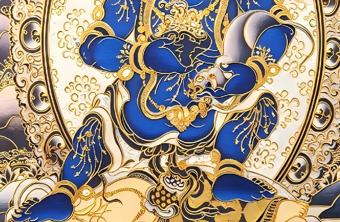 Blue Jambhala - detail 3