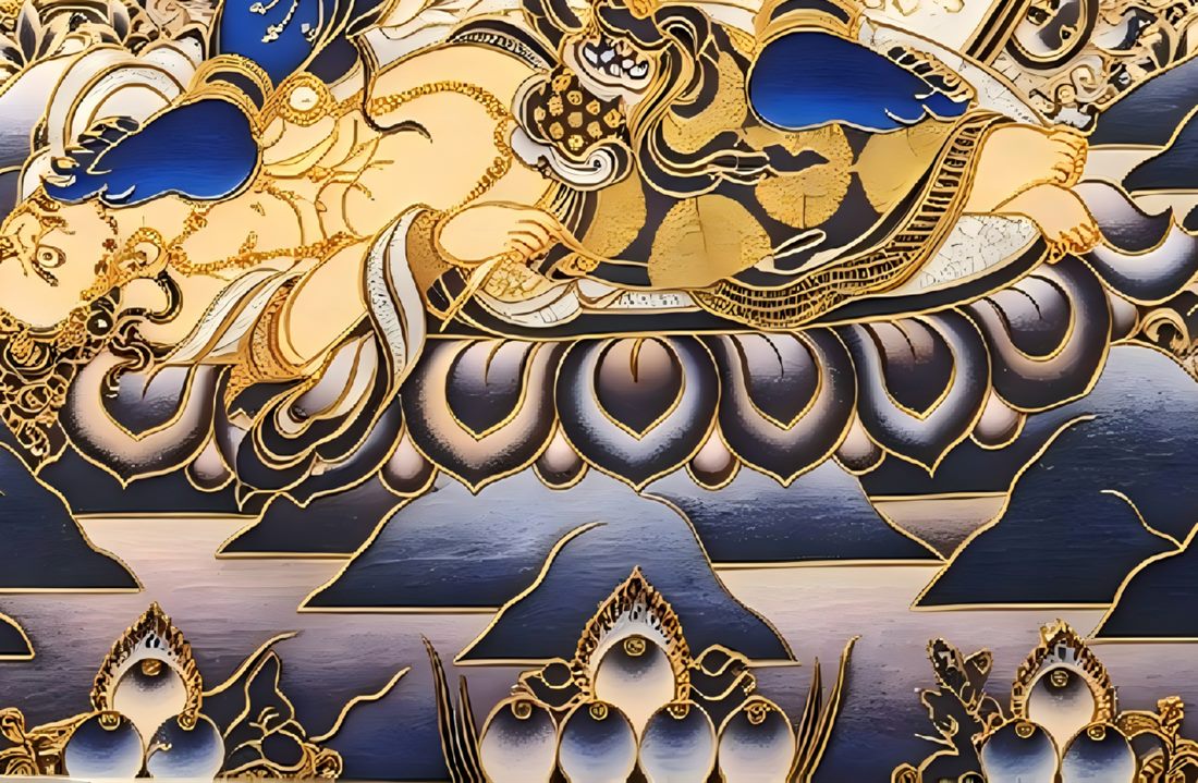 Blue Jambhala - detail 4