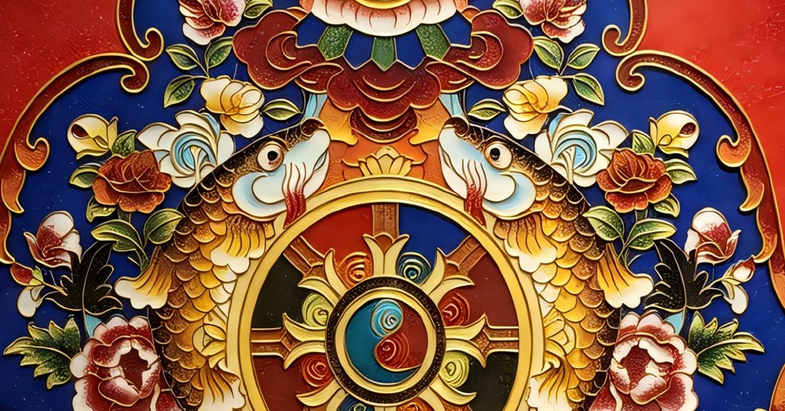 Eight Auspicious Symbols - detail 2