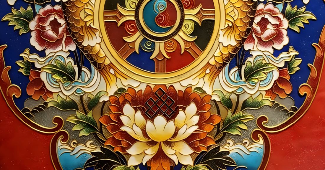 Eight Auspicious Symbols - detail 3